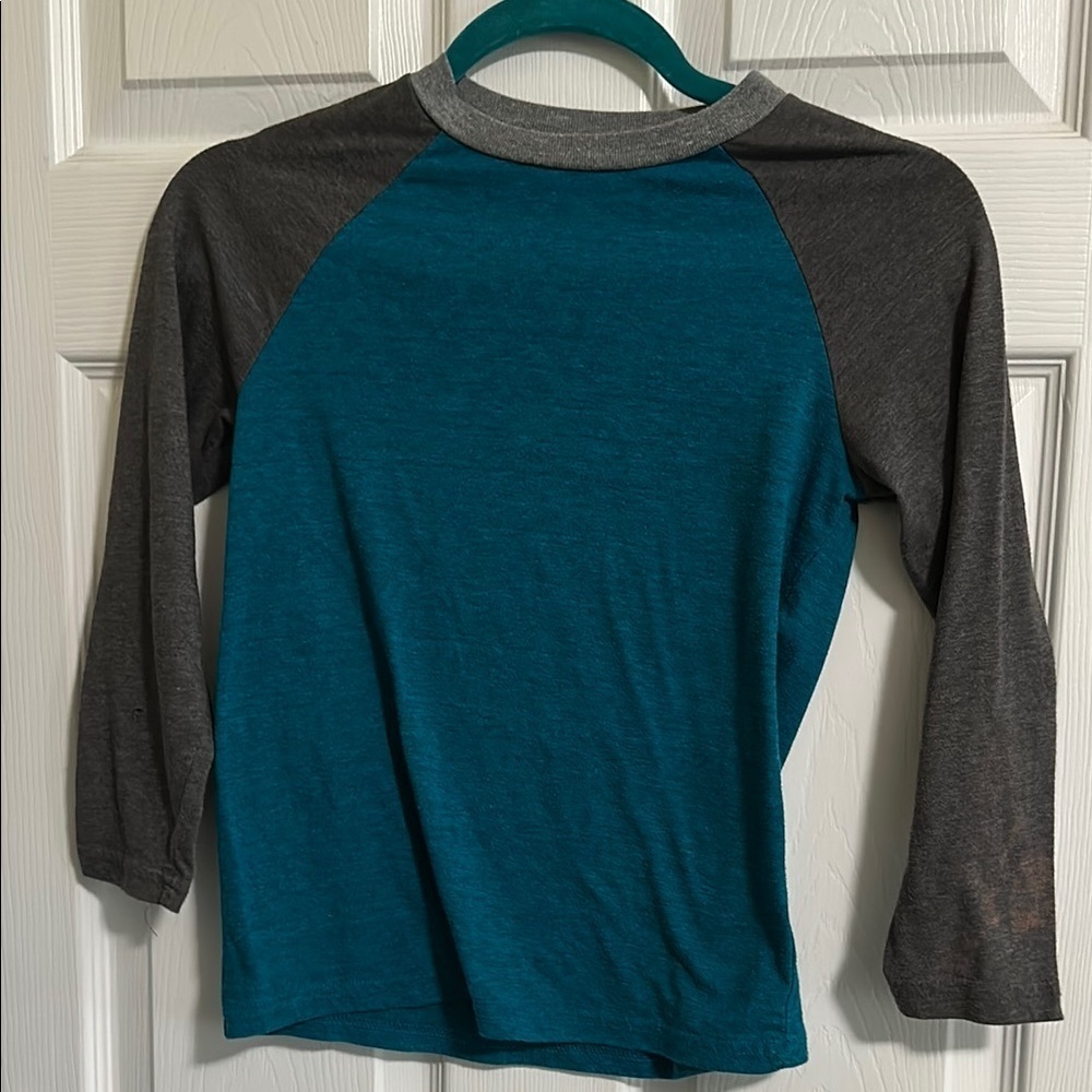 Urban Pipeline Blue and Gray Long Sleeve Tee